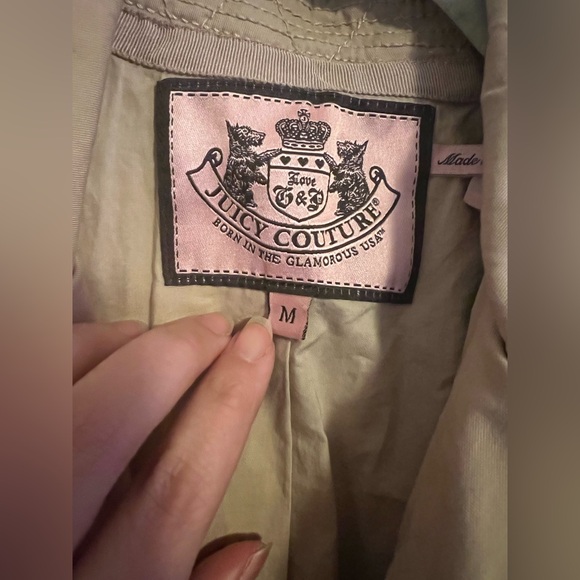 Juicy Couture Double Breasted Trench Coat Size Medium - Picture 2 of 8